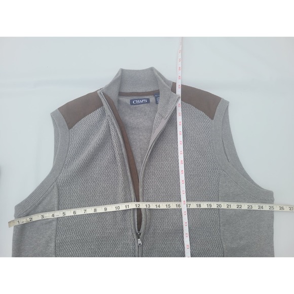 Vintage Ralph Lauren Chaps Zip Sweater Vest 2 - Picture 6 of 7